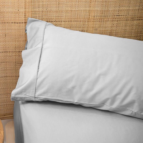Bamboo Eco 400THC Cotton Queen Pillowcase Grey