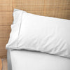Bamboo Eco 400THC Cotton Queen Pillowcase White