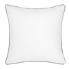 Hotel Deluxe European Pillowcase White and Black