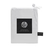 Hotel Deluxe European Tailored Pillowcase Pair White and Black