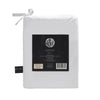 Hotel Deluxe European Tailored Pillowcase Pair White and Black