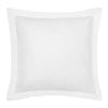 Hotel Deluxe European Tailored Pillowcase Pair White