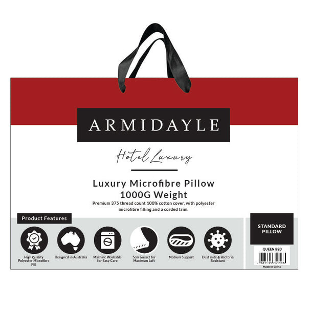 Hotel 1000g Standard Gusset High Pillow