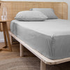Bamboo Eco 400THC Cotton Mega Fitted Sheet Range Grey