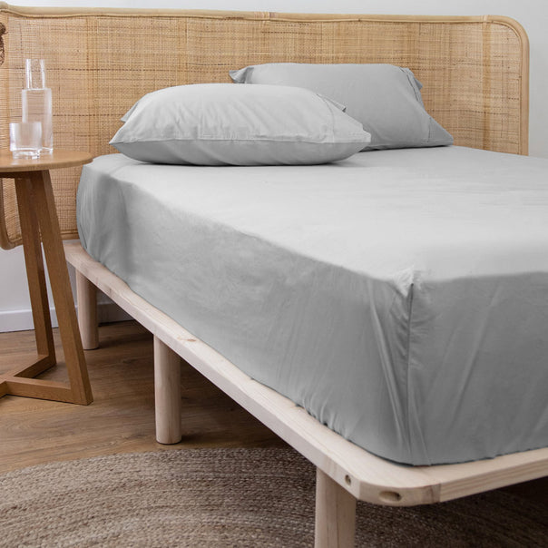 Bamboo Eco 400THC Cotton Mega Fitted Sheet Range Grey