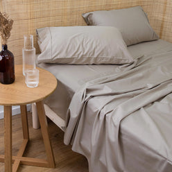 Bamboo Eco 400THC Cotton Mega Sheet Set Range Stone