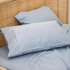 Bamboo Eco 400THC Cotton Standard Pillowcase Pair Sky Blue