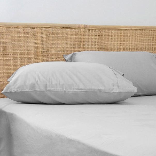 Bamboo Eco 400THC Standard Pillowcase Pair Grey