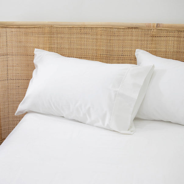 Bamboo Eco 400THC Standard Pillowcase Pair White