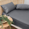 Bamboo Eco 400THC Cotton Mega Fitted Sheet Range Charcoal