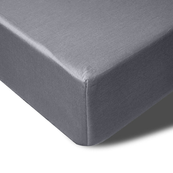 Bamboo Eco 400THC Cotton Mega Fitted Sheet Range Charcoal
