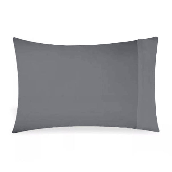 Bamboo Eco 400THC Cotton Queen Pillowcase Charcoal