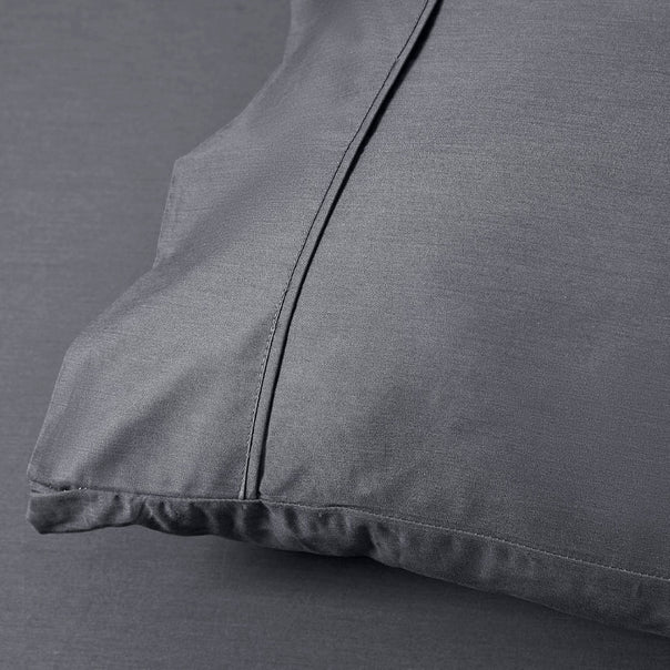 Bamboo Eco 400THC Cotton Queen Pillowcase Charcoal