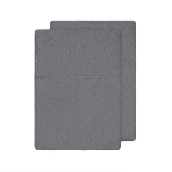Bamboo Eco 400THC Cotton Standard Pillowcase Pair Charcoal
