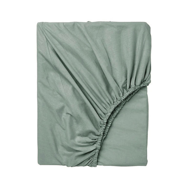 Bamboo Eco 400THC Cotton Mega Fitted Sheet Range Sage