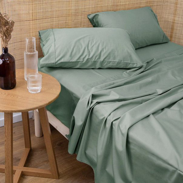 Bamboo Eco 400THC Cotton Mega Sheet Set Range Sage