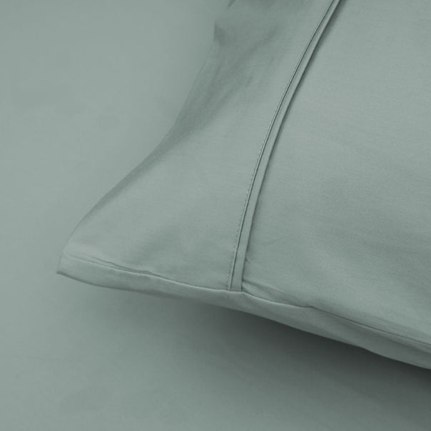 Bamboo Eco 400THC Cotton Standard Pillowcase Pair Sage