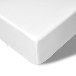 Bamboo Eco 400THC Cotton Fitted Sheet Range White