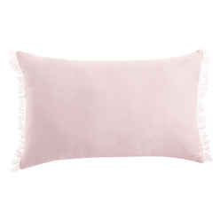 Stonewashed French Linen 35x55cm Cushion Blush
