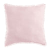 Stonewashed French Linen 55x55cm Cushion Blush