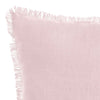Stonewashed French Linen 55x55cm Cushion Blush