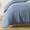Stonewashed French Linen Quilt Cover Set Range Denim Blue