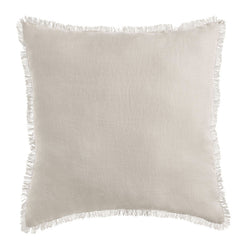 Stonewashed French Linen 55x55cm Cushion Natural