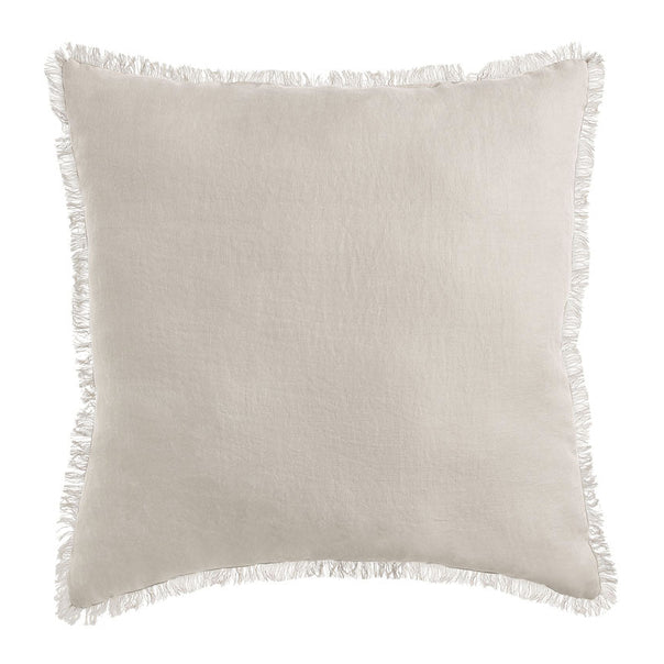 Stonewashed French Linen 55x55cm Cushion Natural