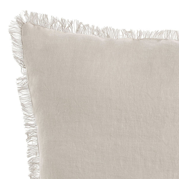 Stonewashed French Linen 55x55cm Cushion Natural