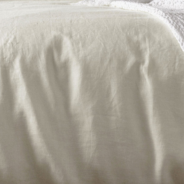 Stonewashed French Linen Quilt Cover Set Range Natural