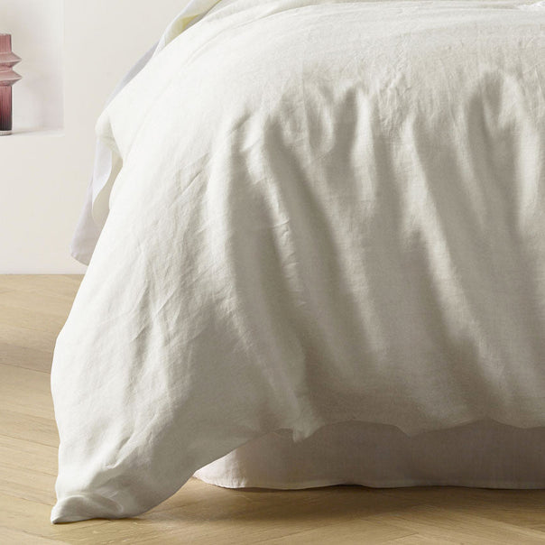 Stonewashed French Linen Quilt Cover Set Range Natural