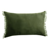 Stonewashed French Linen 35x55cm Cushion Olive