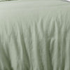 Stonewashed French Linen Quilt Cover Set Range Pistachio