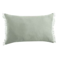 Stonewashed French Linen 35x55cm Cushion Sage