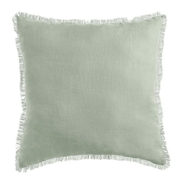 Stonewashed French Linen 55x55cm Cushion Sage