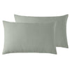 Stonewashed French Linen Standard Pillowcase Pair Sage