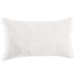 Stonewashed French Linen 35x55cm Cushion White