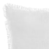 Stonewashed French Linen 35x55cm Cushion White