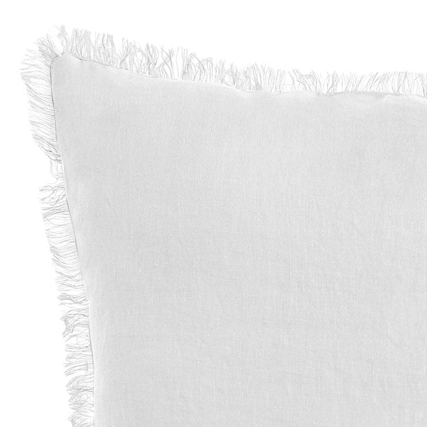 Stonewashed French Linen 35x55cm Cushion White