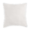 Stonewashed French Linen 55x55cm Cushion White