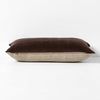 Luxury Velvet Quilted 40x60cm Filled Cushion Chocolate