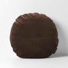 Luxury Velvet 55cm Round Filled Cushion Chocolate