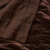 Luxury Velvet 135x180cm Throw Rug Chocolate