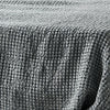 Waffle Bed Throw Dusty Blue