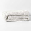 Waffle 140x200cm Throw Rug White