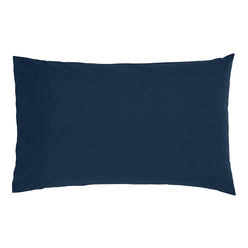 Drift Stonewashed Cotton Standard Pillowcase Pair Denim Navy