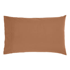 Drift Stonewashed Cotton Standard Pillowcase Pair Earth Clay