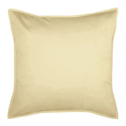 Drift Stonewashed Cotton European Pillowcase Lemon Yellow