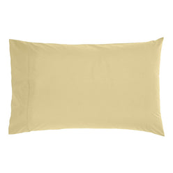 Drift Stonewashed Cotton Standard Pillowcase Pair Lemon Yellow