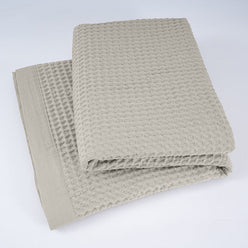 Haven Cotton Waffle Blanket Range Driftwood Linen